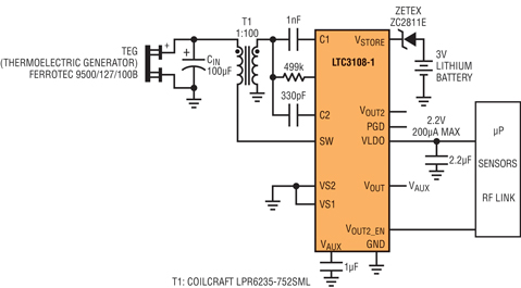 Energy harvester with battery backup